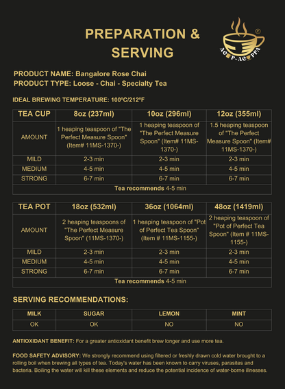 BANGALORE ROSE CHAI