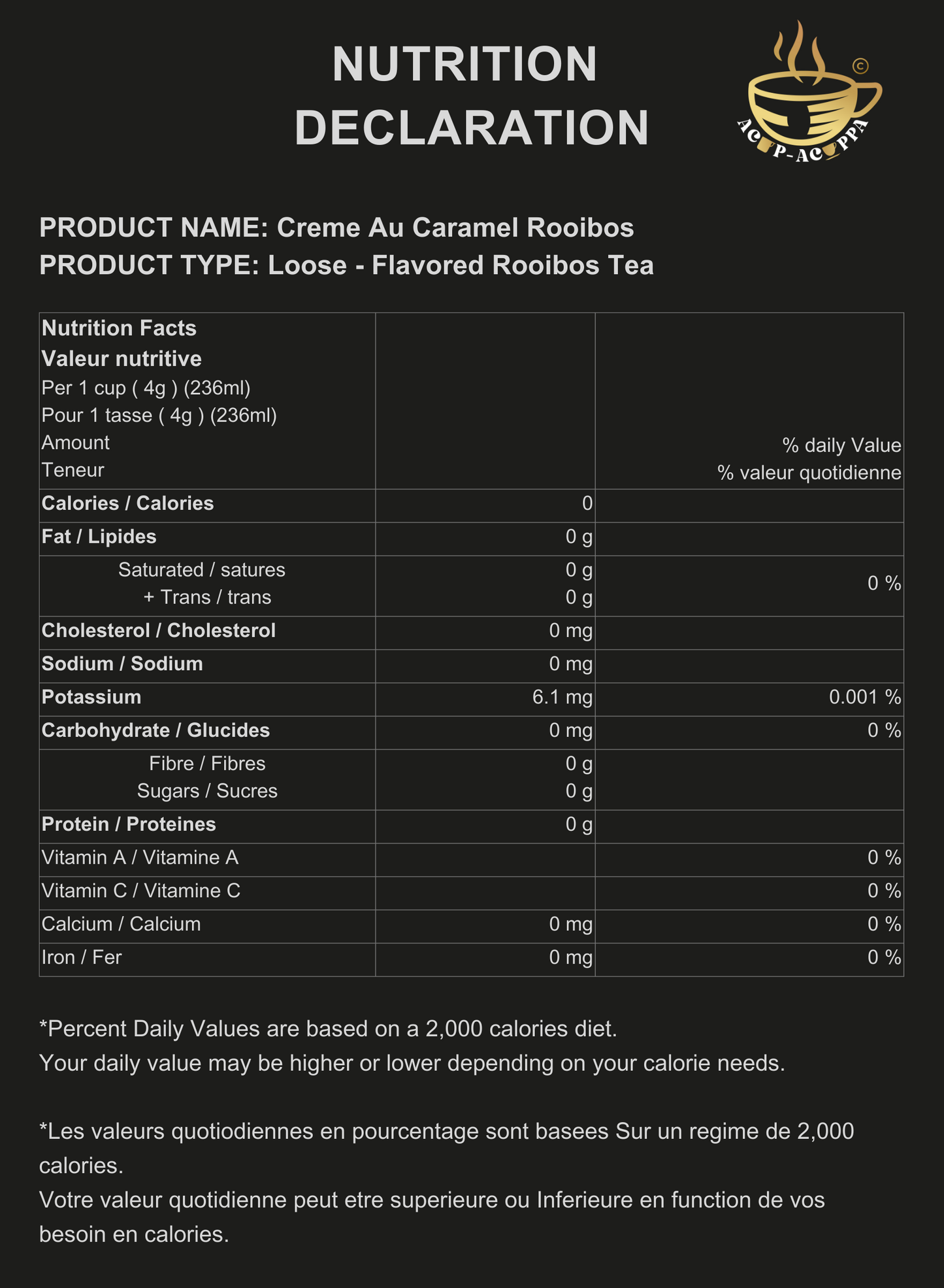 CREME AU CARAMEL ROOIBOS