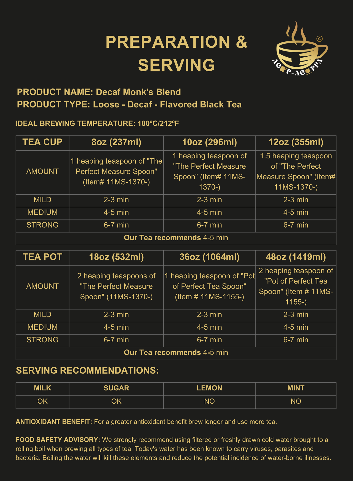DECAF MONK'S BLEND