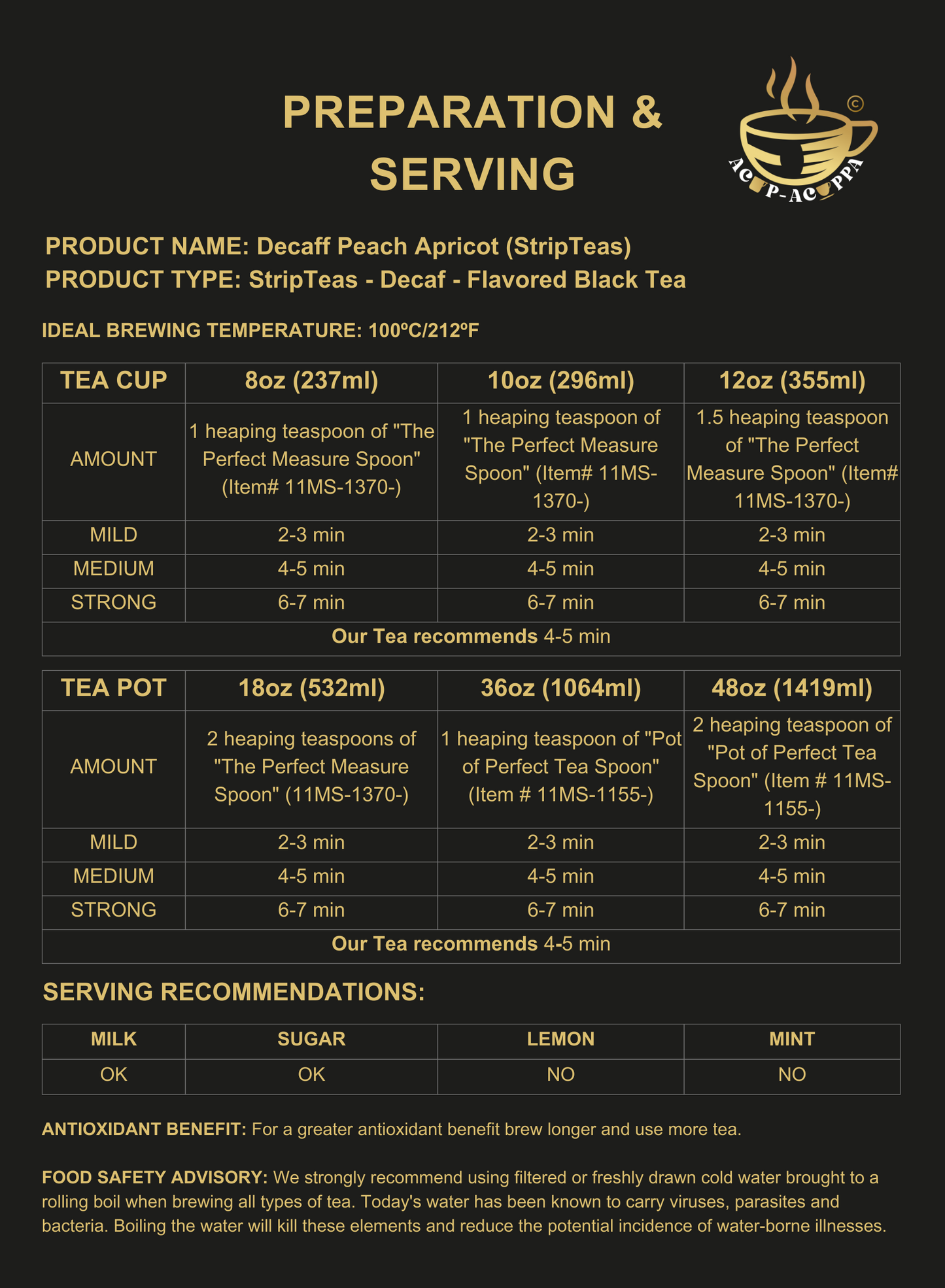 DECAF PEACH APRICOT