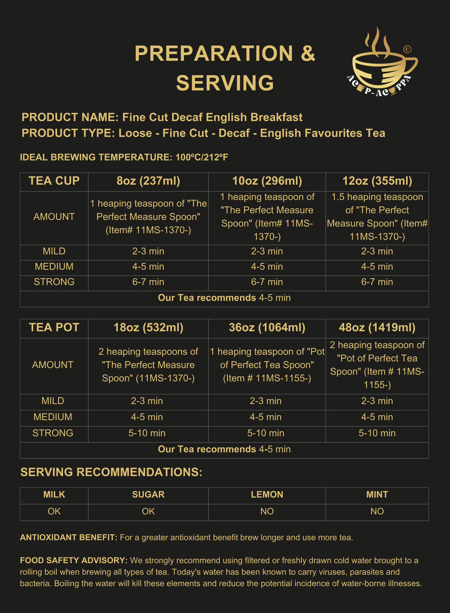 DECAF ENGLISH BREAKFAST