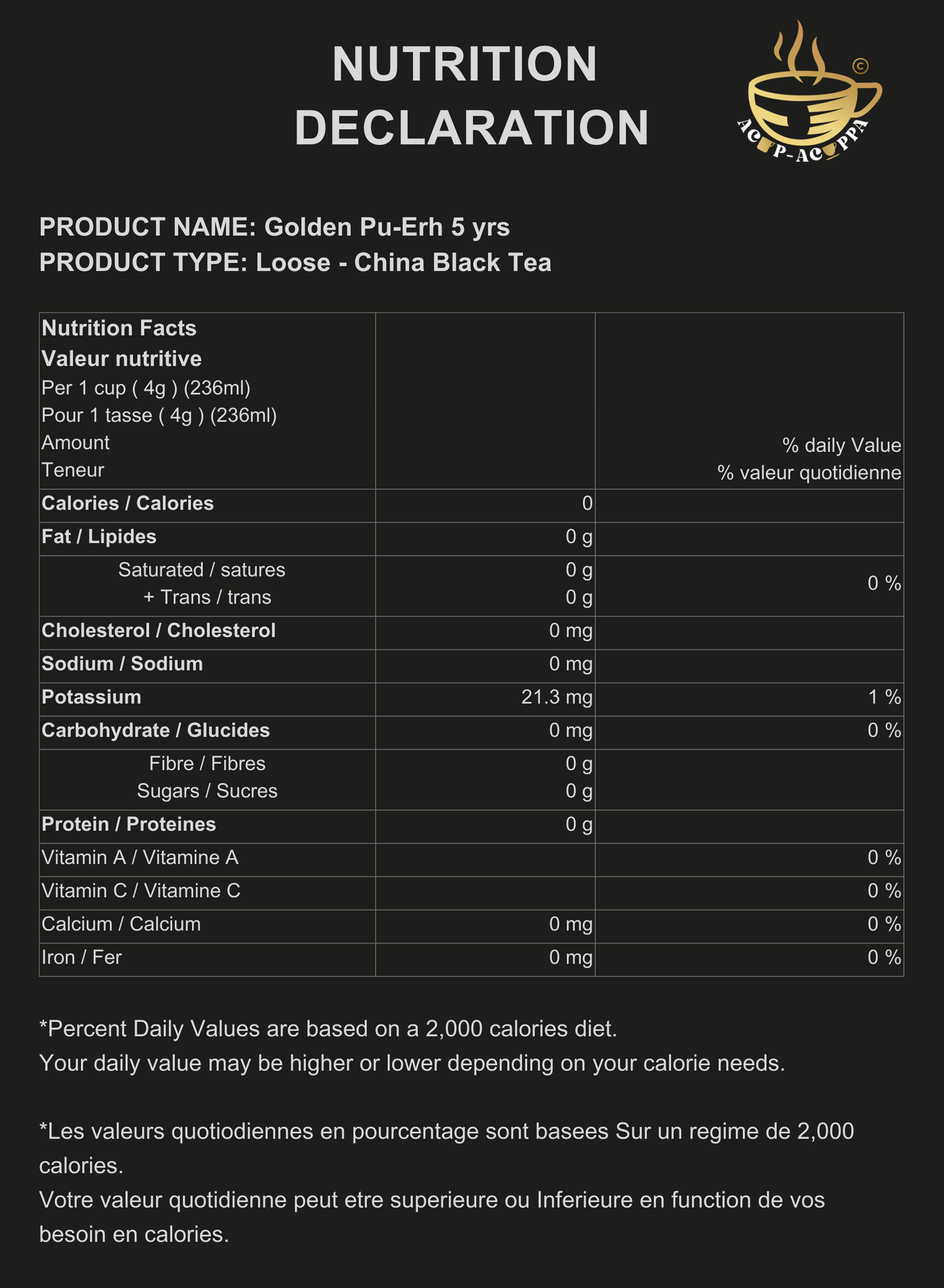 GOLDEN PU-ERH 5 YRS