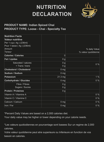 INDIAN SPICED CHAI