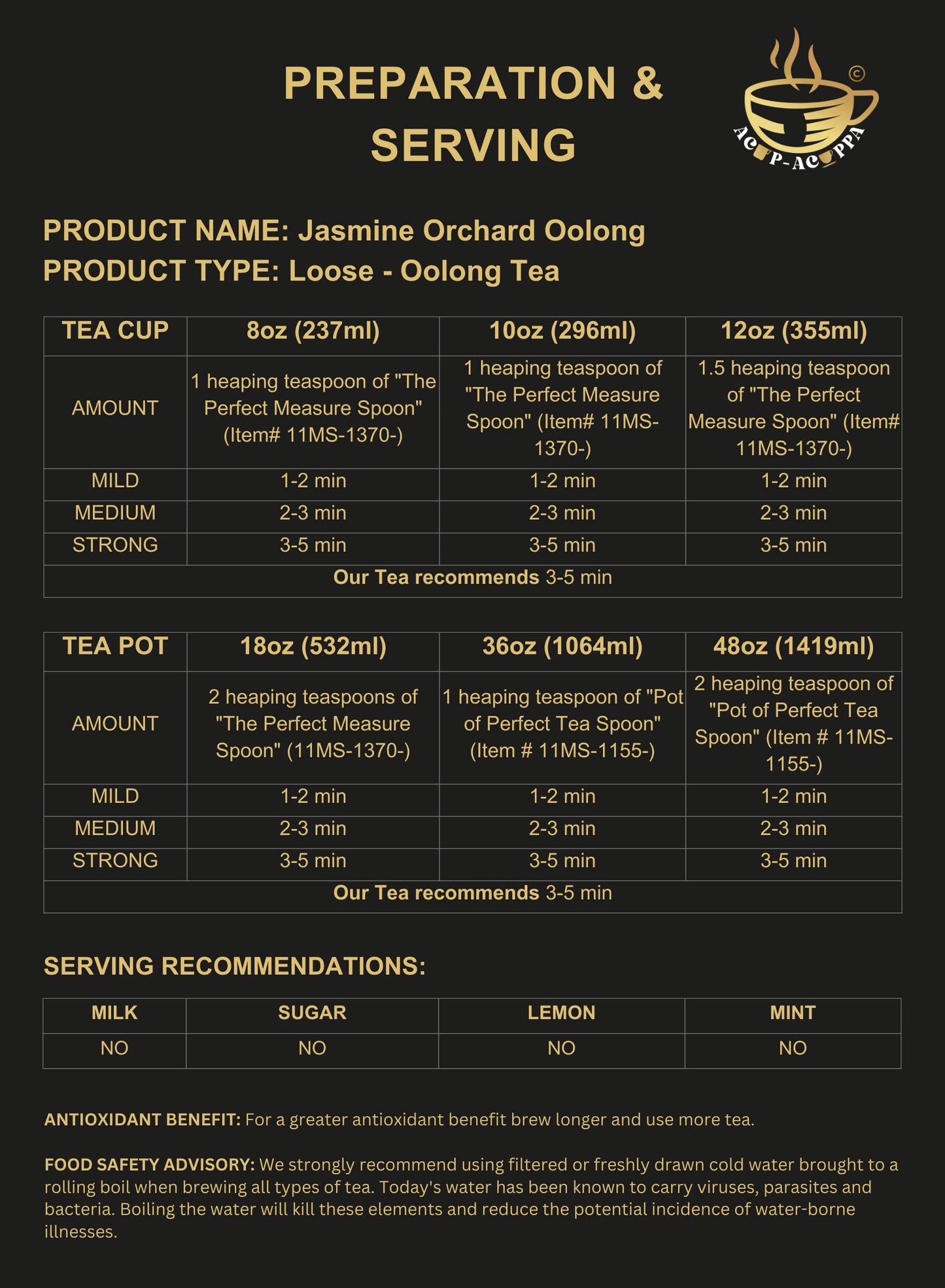 JASMINE ORCHARD OOLONG