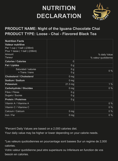 NIGHT OF THE IGUANA CHOCOLATE CHAI