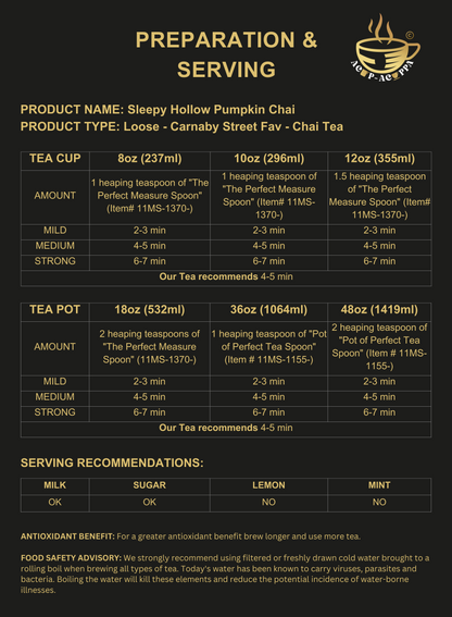 SLEEPY HOLLOW PUMPKIN CHAI