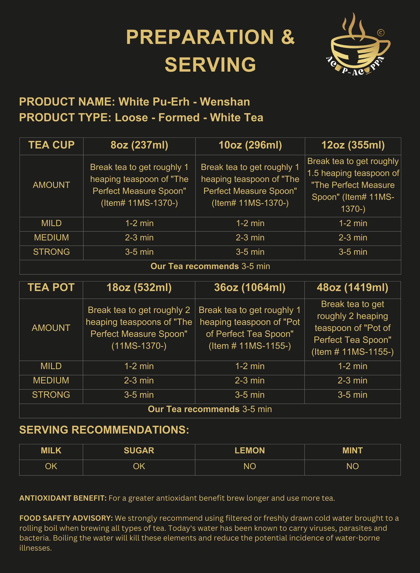 WHITE PU-ERH - WENSHAN